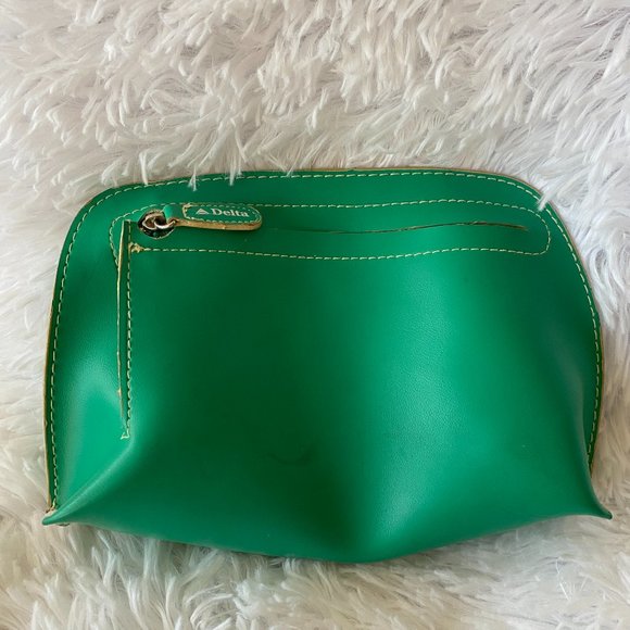 Delta Bags Delta Airlines Toiletry Bag Vintage Full Zip Green